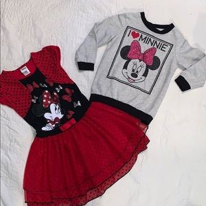 Little girls sz 5 bundle of two Disney Minnie NWOT